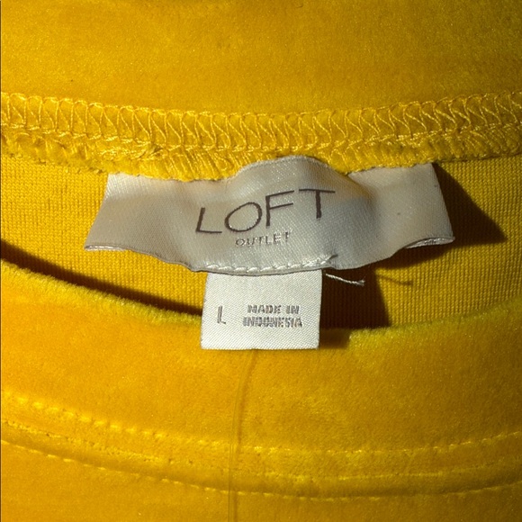 LOFT Mustard Yellow Sweatshirt - Picture 2 of 5